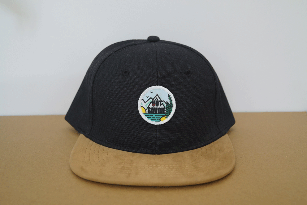 Casquette snapback jean foncé et daim | Macaron Summer