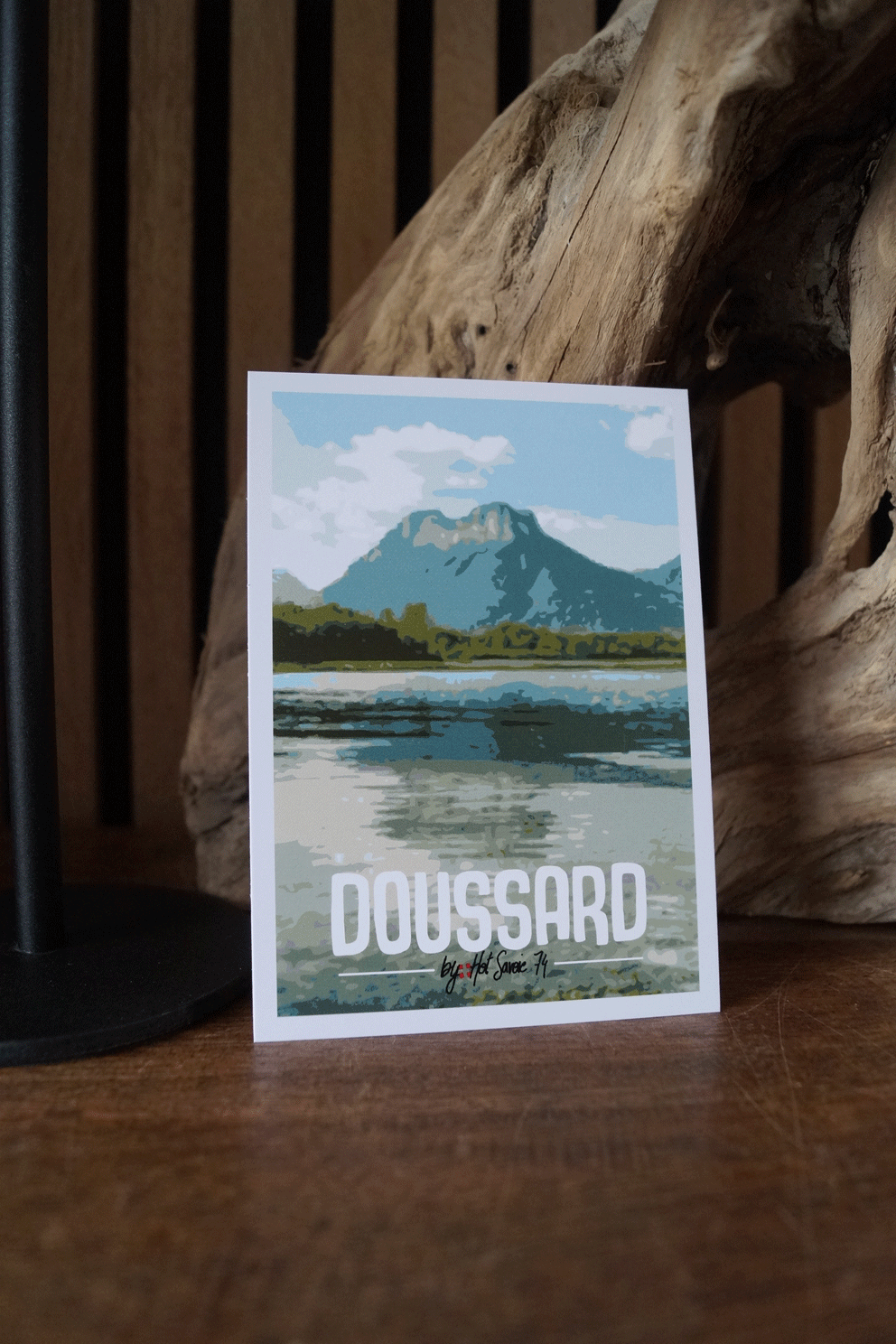 Cadre / carte postale | DOUSSARD | 10x15cm | Paysages Haute-Savoie