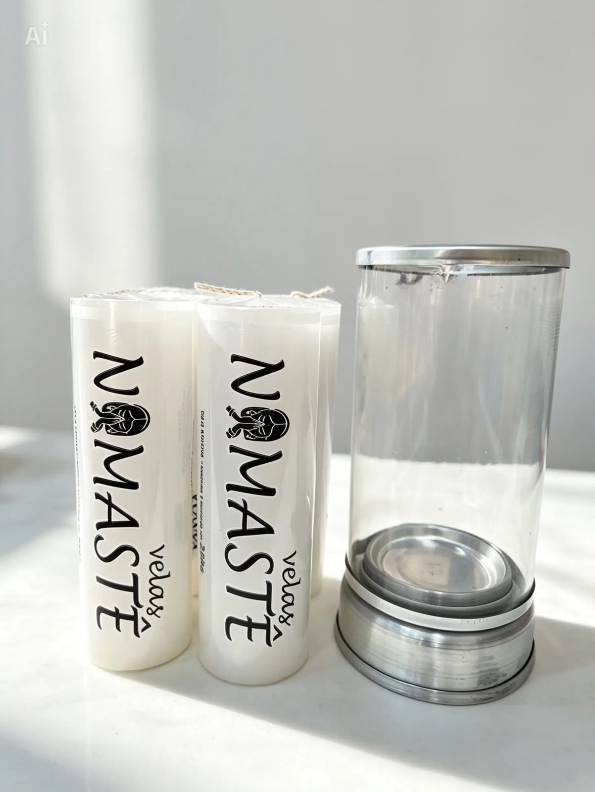 Kit 4 velas 7 dias 260g + Porta Vela