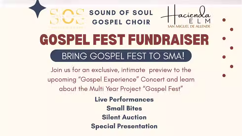 Sounds of Soul: Gospel Fest Fundraiser @Hacienda ELM