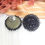 Miniature : boucles d’oreilles Raven Patricia Potvin perles noires fait main