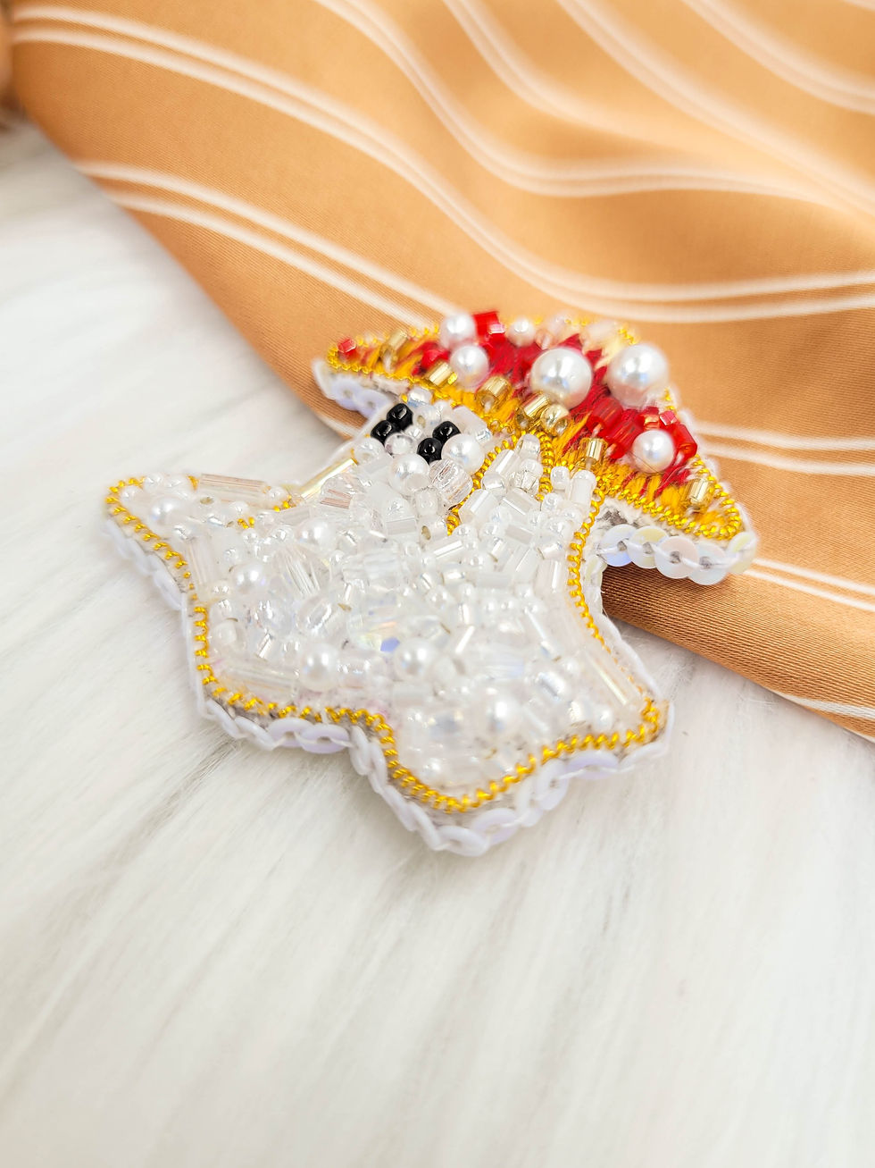 Broche Boo – Fantôme Champignon – Witchy Vibe