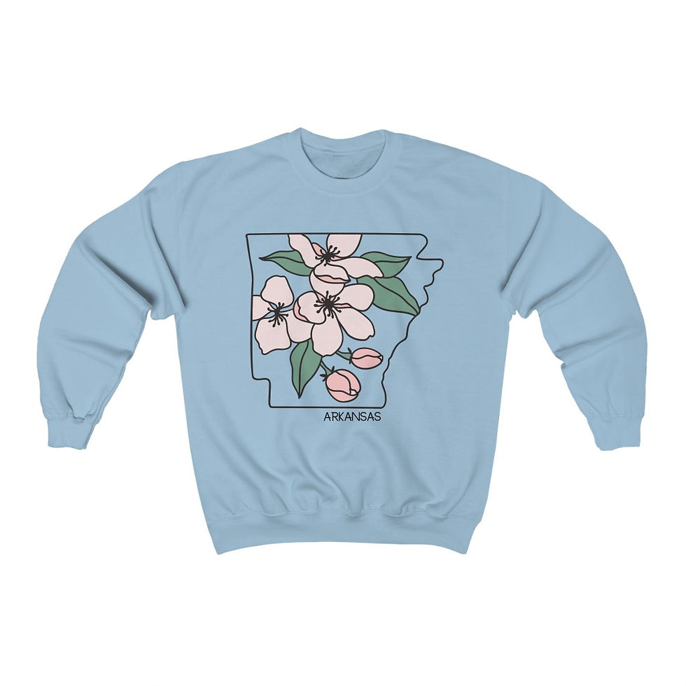 Thumbnail: Arkansas State Flower Crewneck Sweatshirt
