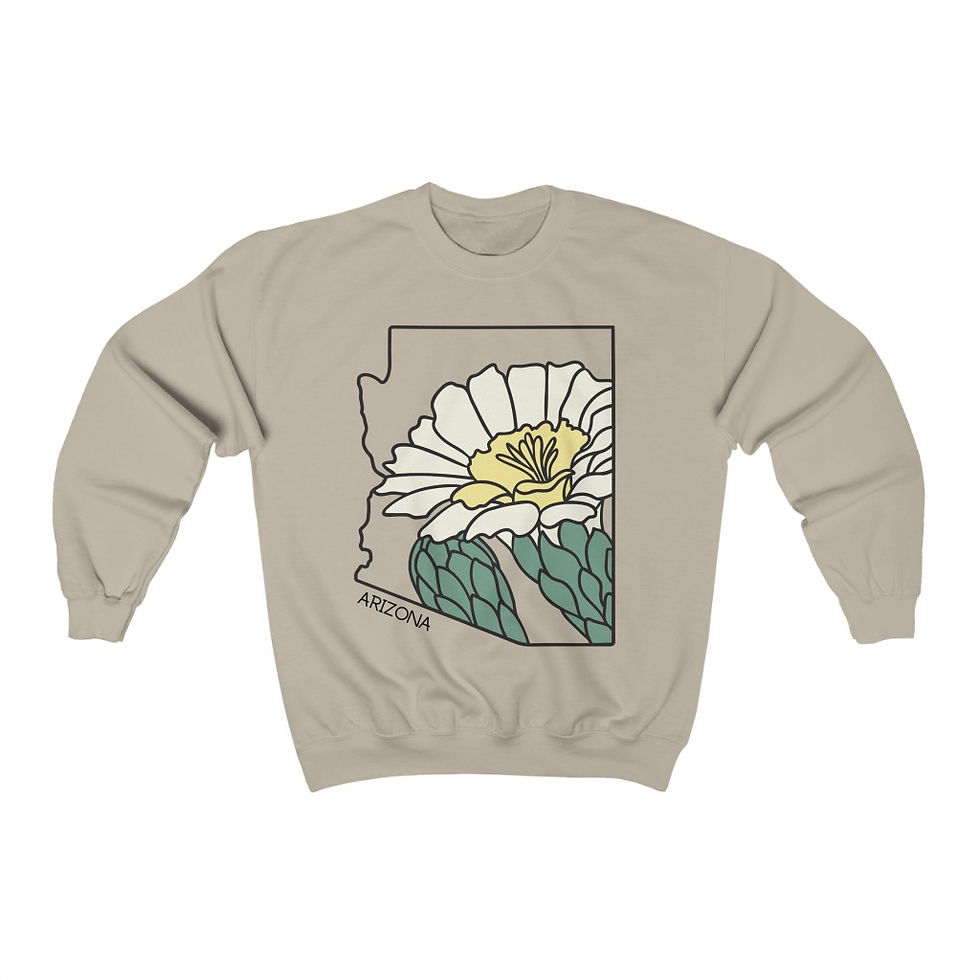 Thumbnail: Arizona State Flower Crewneck Sweatshirt