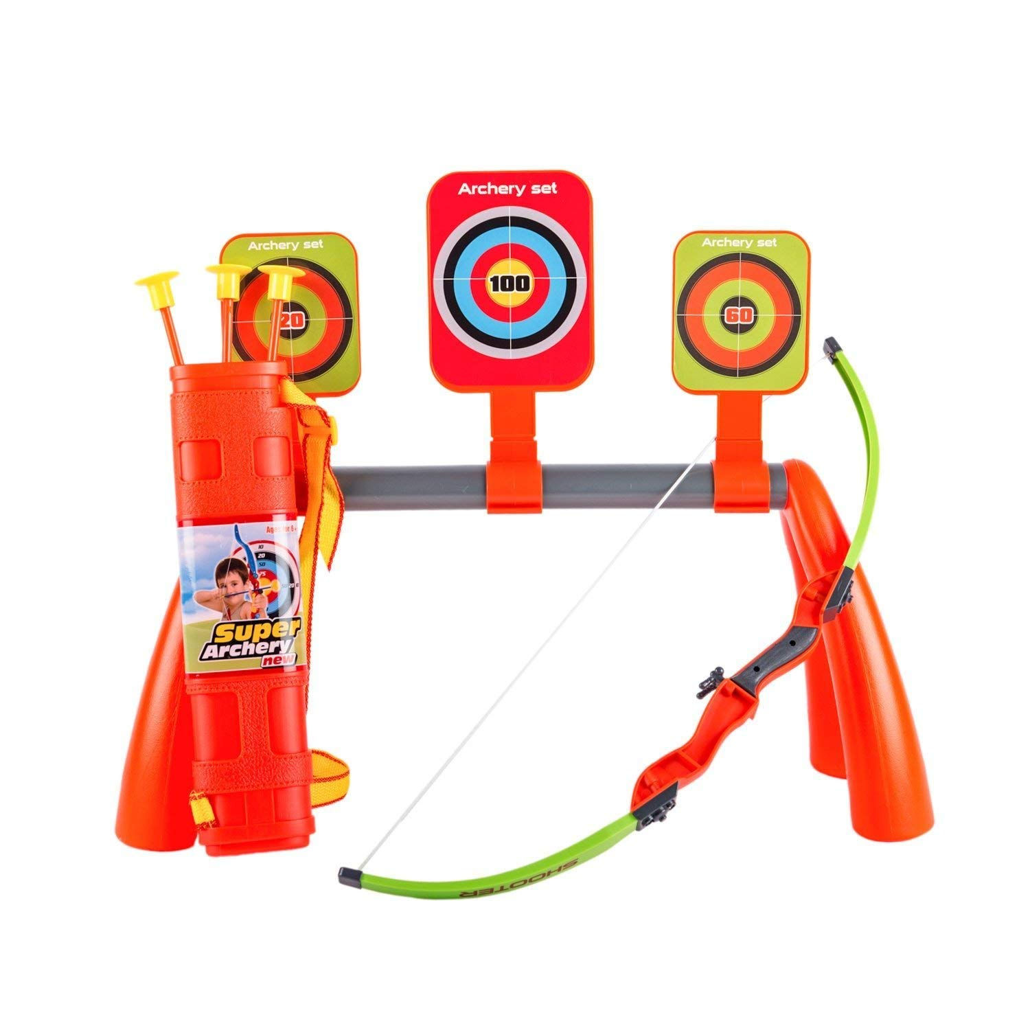 Archery Shooting Set For Kids With 3 Targets And Quiver