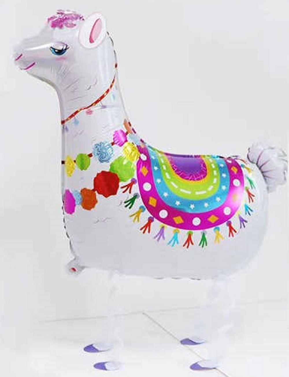 WHITE LAMA WALKING BALLOON