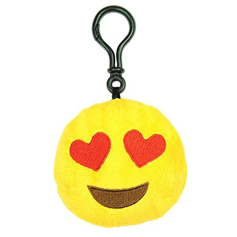 HEART EYES EMOTICON KEY CHAIN