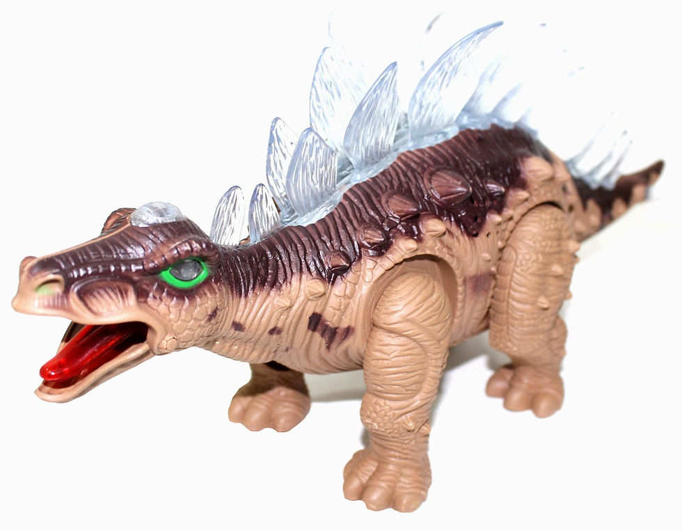Thumbnail: Stegosaurus Dinosaur With Lights And Sounds (Brown)