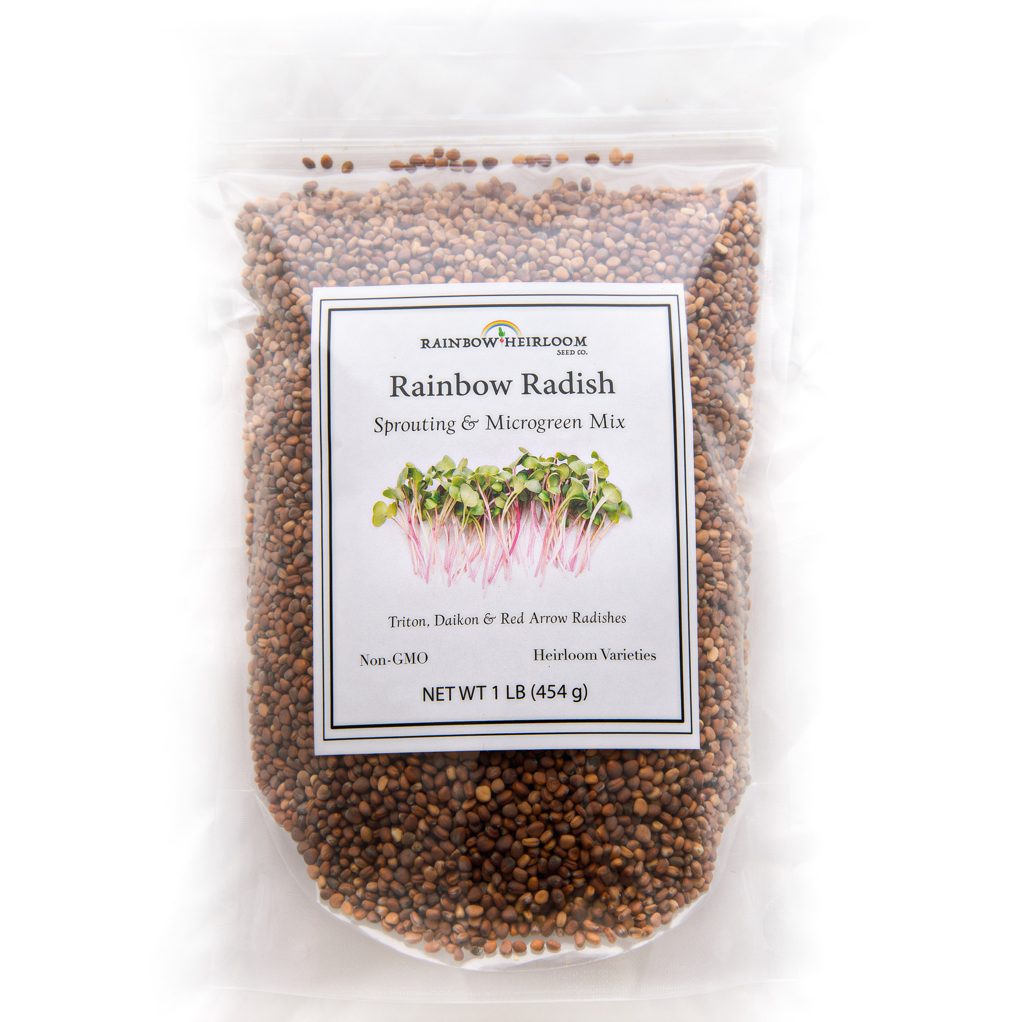 Rainbow Radish Sprouting & Microgree