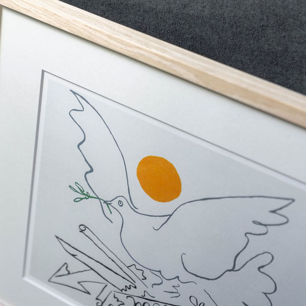 サムネイル： パブロ・ピカソ「武器のない世界へ」額付きポスター　ポスター・絵画