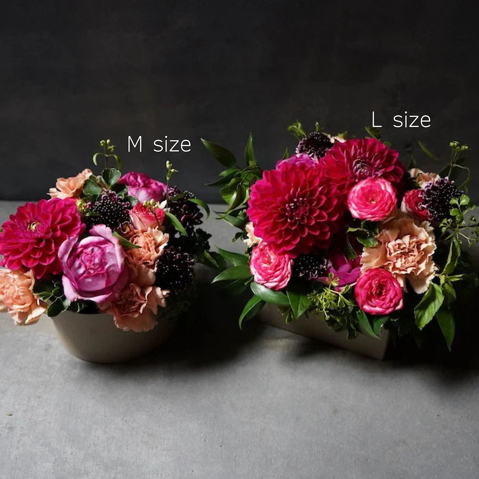 サムネイル： Boxフラワーアレンジメント L-size
