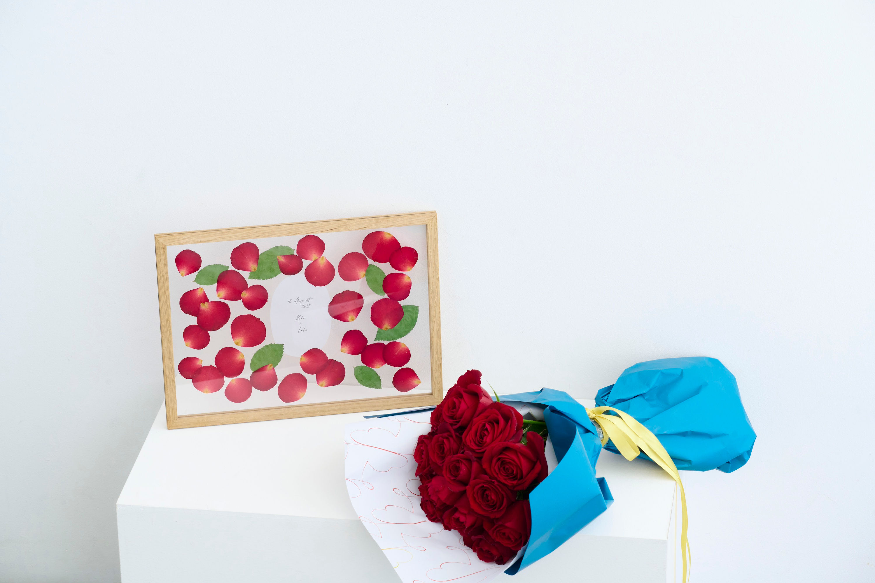 Strawberry Moebe -20本の赤バラブーケ & アフターブーケ Set-《Mサイズ》 ストロベリー ムーベ