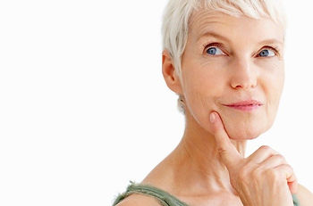 Woman thinking about retirement