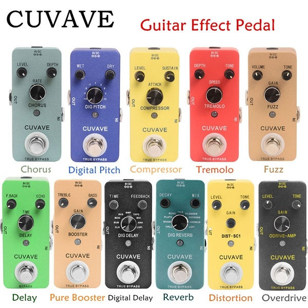 CUVAVE Zinc Alloy Chorus Pedal Guitar Effect Pedal with True Bypass