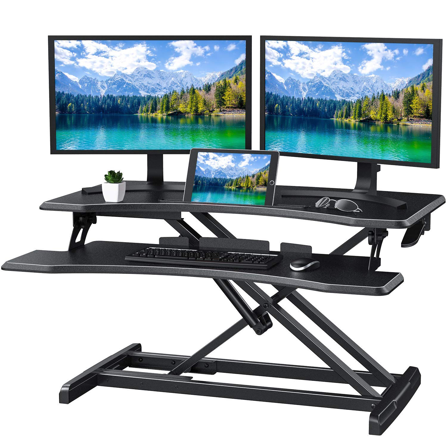 copy of Quick Sit to Stand Desktop Gas Spring Riser (Max Height:19.3inch), 33 in