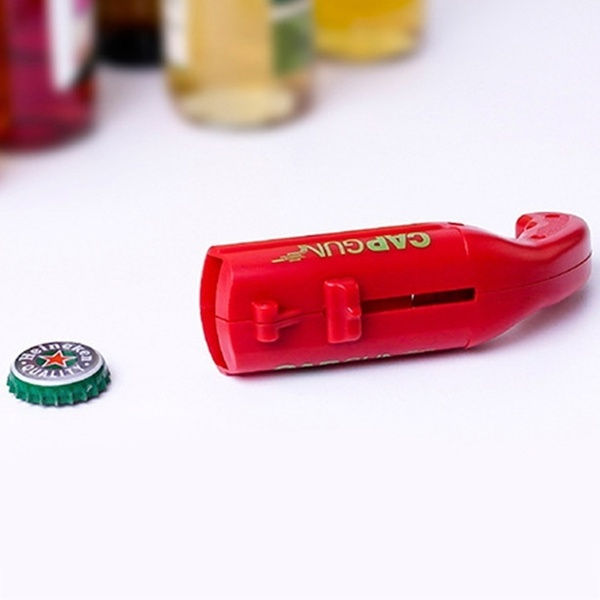 Miniatura: Bottle Cap Gun Beer Cola Soda Opener Launcher Bar Tool Toy Firing Flying Cap