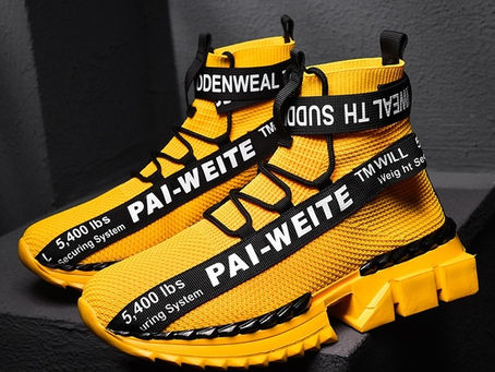 Men's Fashion Sneakers Breathable Shoes Comfortable Sneakers Heighten Sports Shoes Men Lightweight W