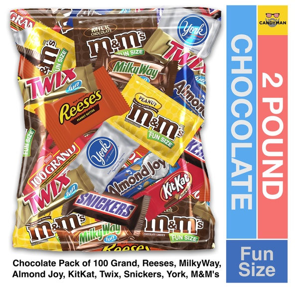 Chocolate Mix Funpack Reeses, MilkyWay, KitKat, Twix, Snickers, York, M&M's Pack