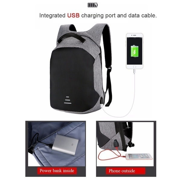 Miniatura: Multi-function Large Capacity Charge Travel Security Bag Anti-theft Shoulder Bag