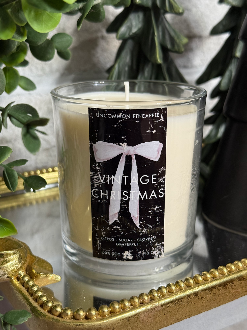 Vintage Christmas Candle