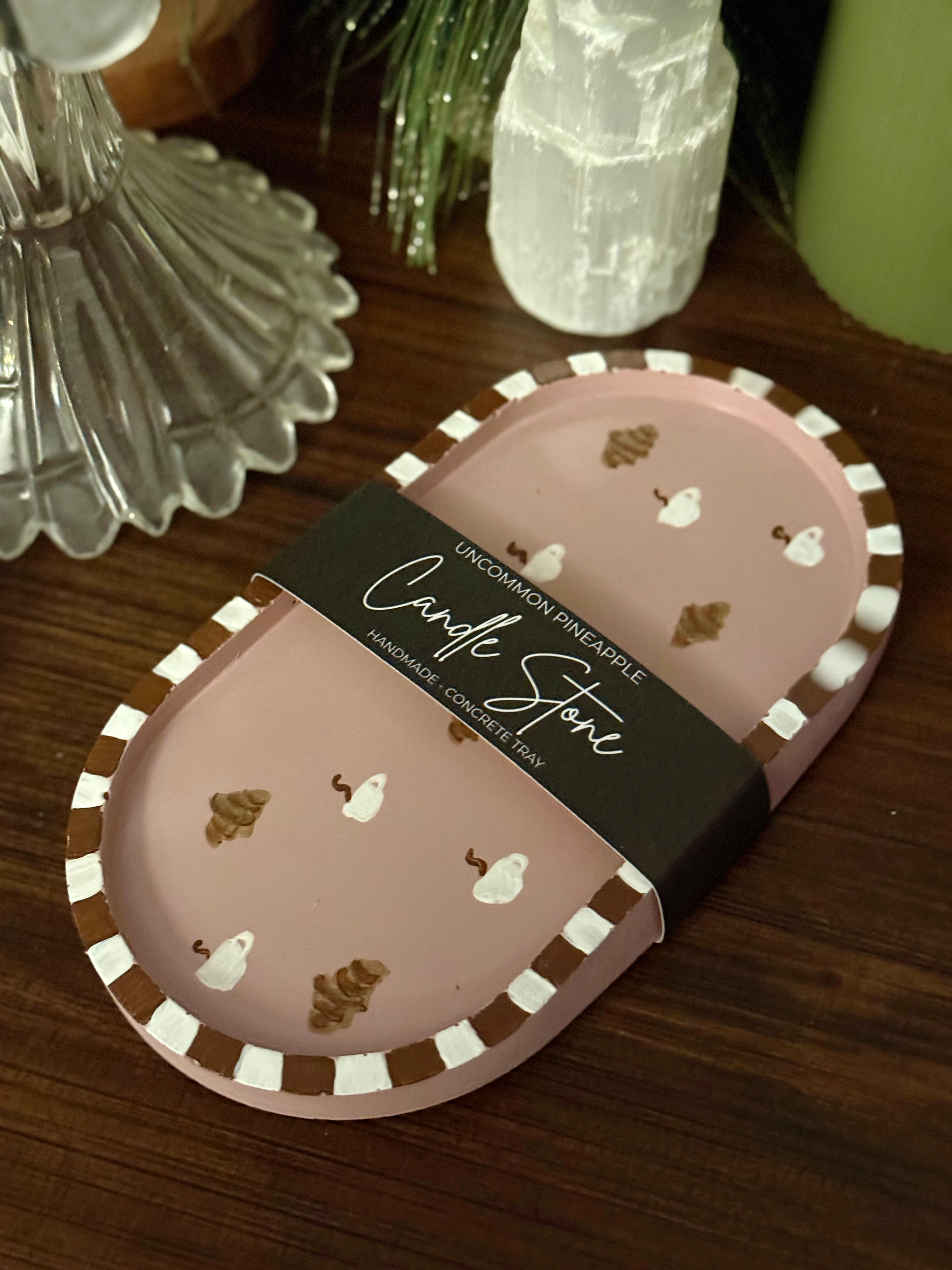 Coffee & Croissants Candle Stone