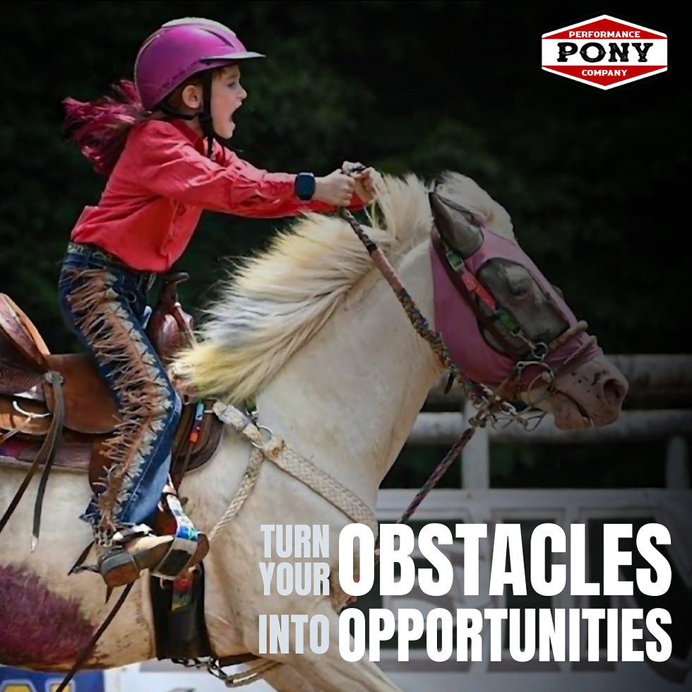 Pony Pro Scarlett Weiss conquering all the things with her trustee steed!
