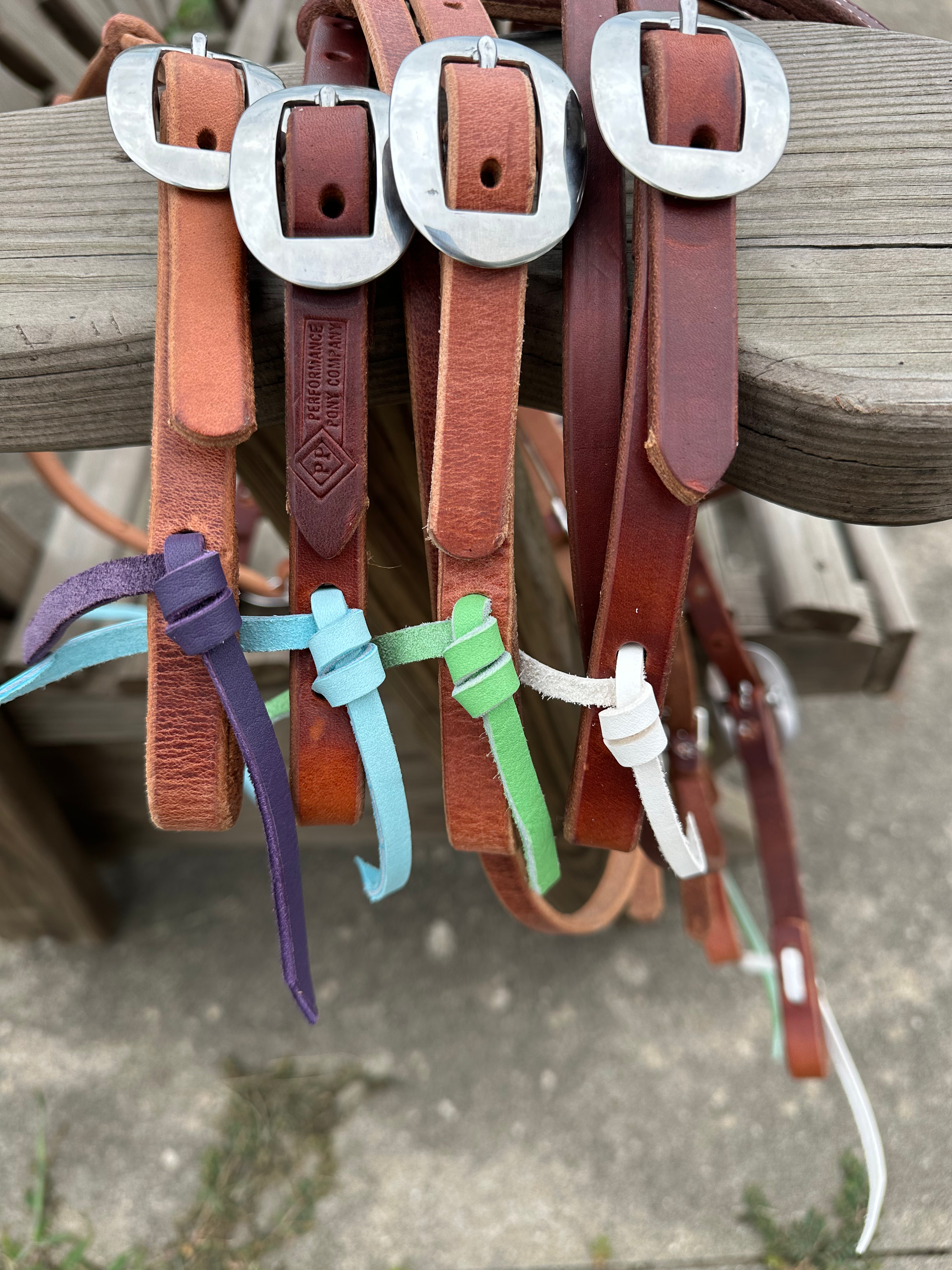 Browband Purple Tie String - Dark Oil