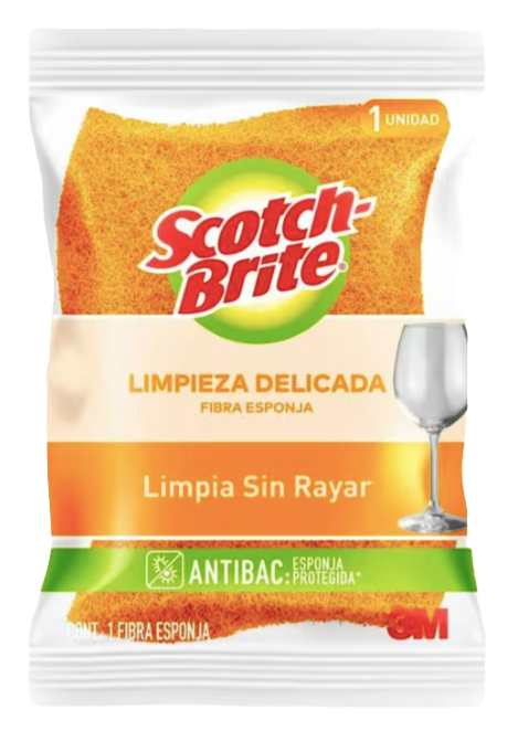 Miniatura: Fibra Cero Rayas con Esponja 3M™ Scotch Brite™