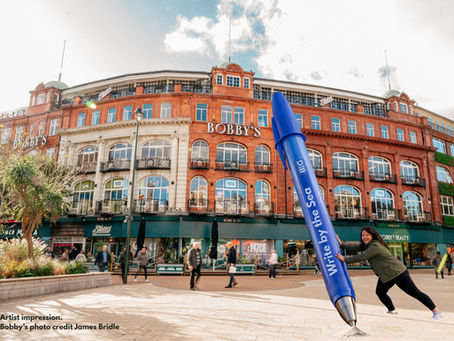 Council approves giant pen sculpture in Bournemouth Town Square