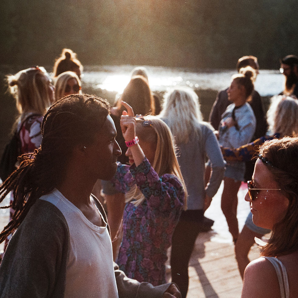 Outdoor Party Crowd