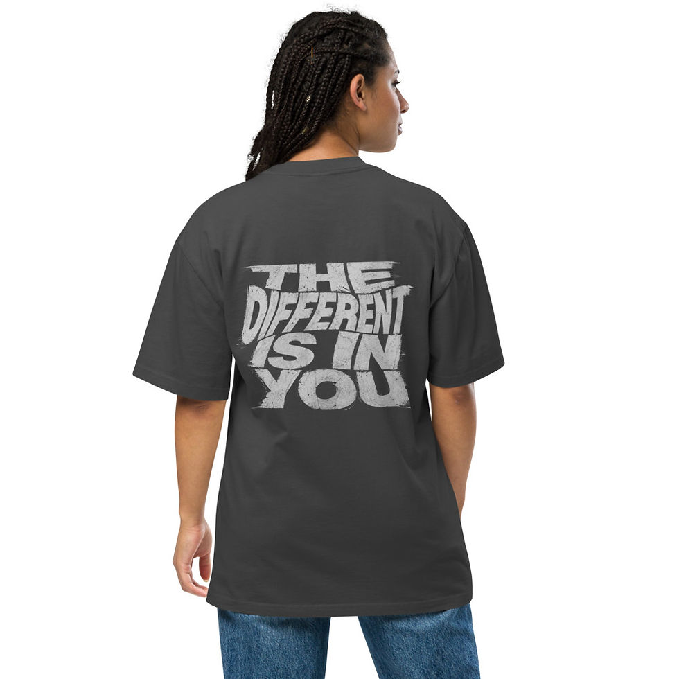Miniature : T-shirt Oversized ( The different is in you )