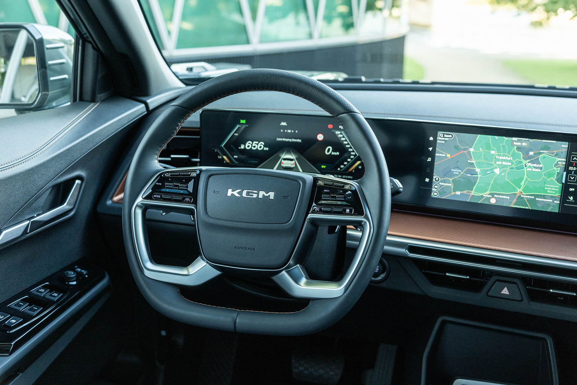 KGM Musso EV Interieur Lenkrad