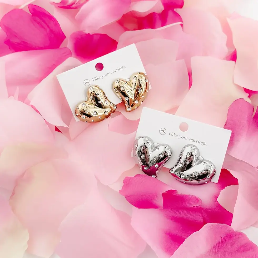 Thumbnail: Handful of Hearts Earrings