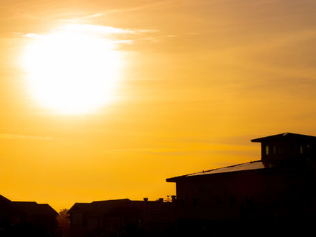 Hot summer sun
