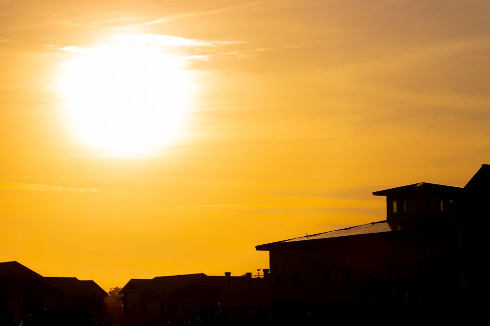 Hot summer sun