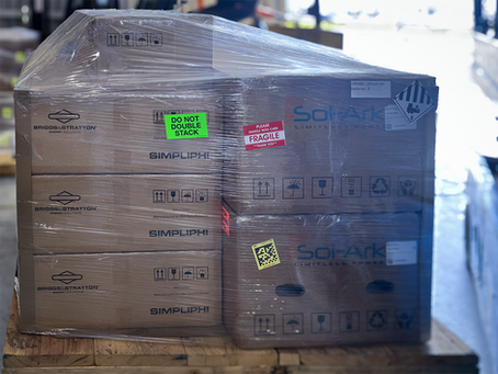 Pallet of Simpliphi ESS