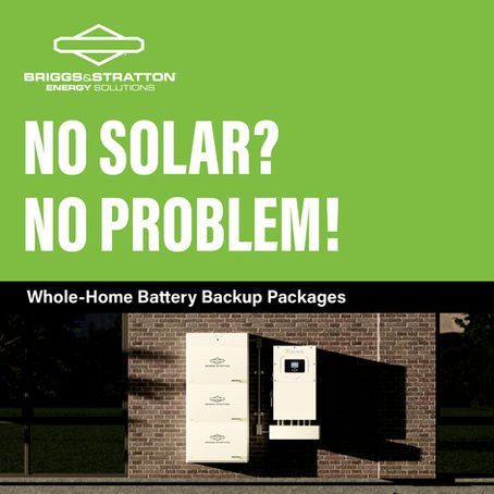 Batterey backup system installed on brick wall