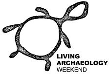 Living Archaeology Weekend turtle logo