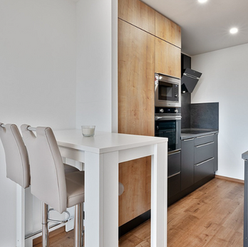 Moderní kuchyně v nově zrekonstruovaném bytě Teplice