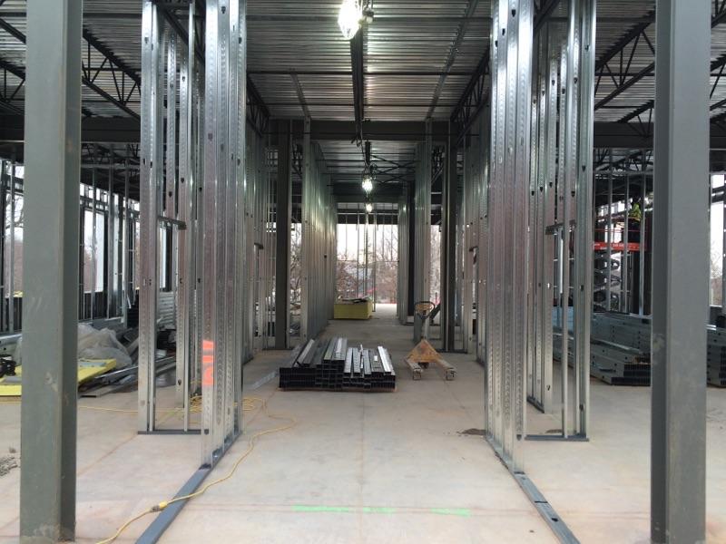 Non-structural metal framing