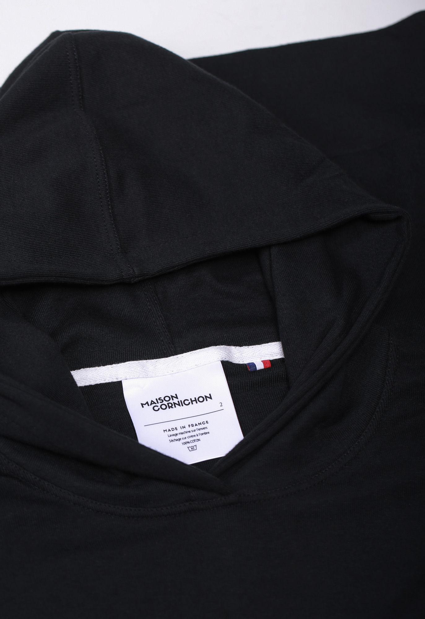 Capuche noir Maison Cornichon