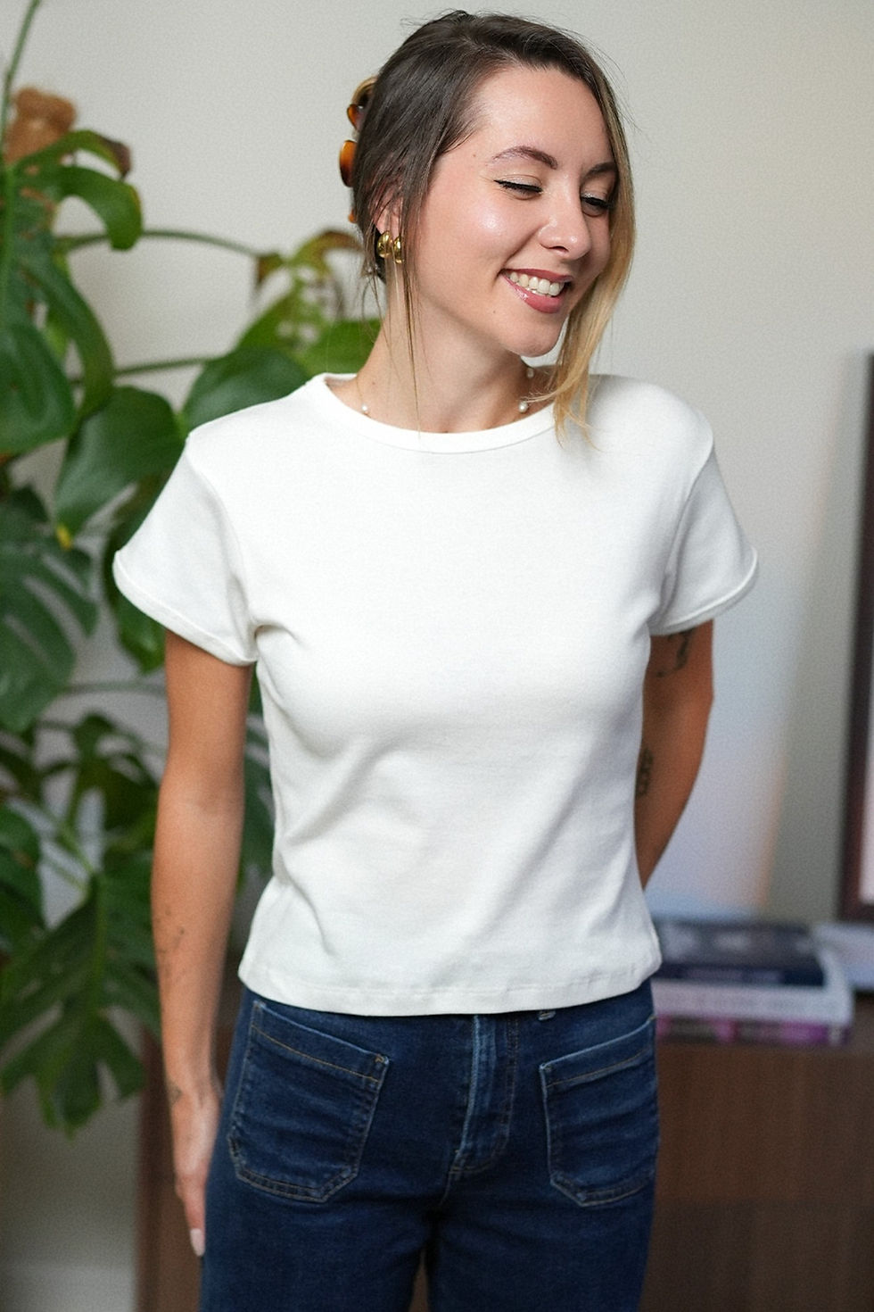 Miniature : T-SHIRT RINGER FEMME