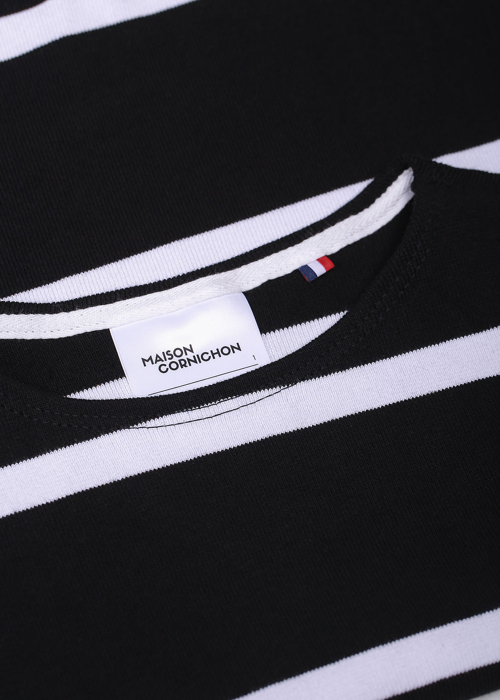 Miniature : Pull bateau noir et blanc Maison Cornichon
