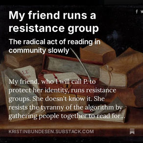My friend runs a resistance group