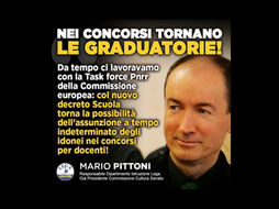 Pittoni, con il decreto scuola gli idonei al concorso PNRR saranno assunti. Tornano le graduatorie di merito