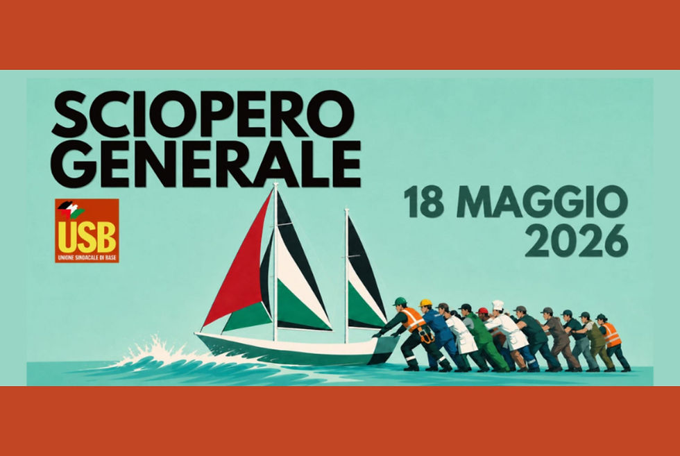 Sciopero 18 maggio: stop a spese militari, USB: “I soldi devono andare a stipendi, scuola e sanità”