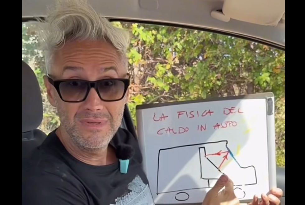 Schettini: "Auto bollente? Ecco come rinfrescarla subito, è tutta questione di fisica"