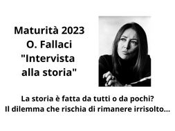 TRA LE TRACCE DELLA MATURITÀ 2023 "INTERVISTA CON LA STORIA" DI ORIANA FALLACI, DA PASCAL A RUSSELL