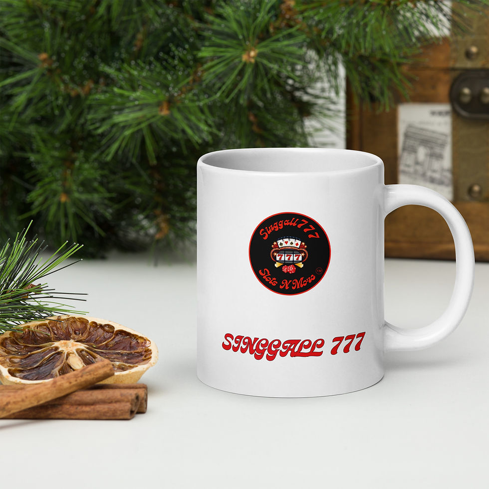 White Singgall 777 Glossy Mug