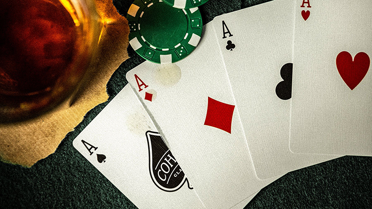 Thumbnail: Green Cohorts (Luxury-pressed E7) Playing Cards